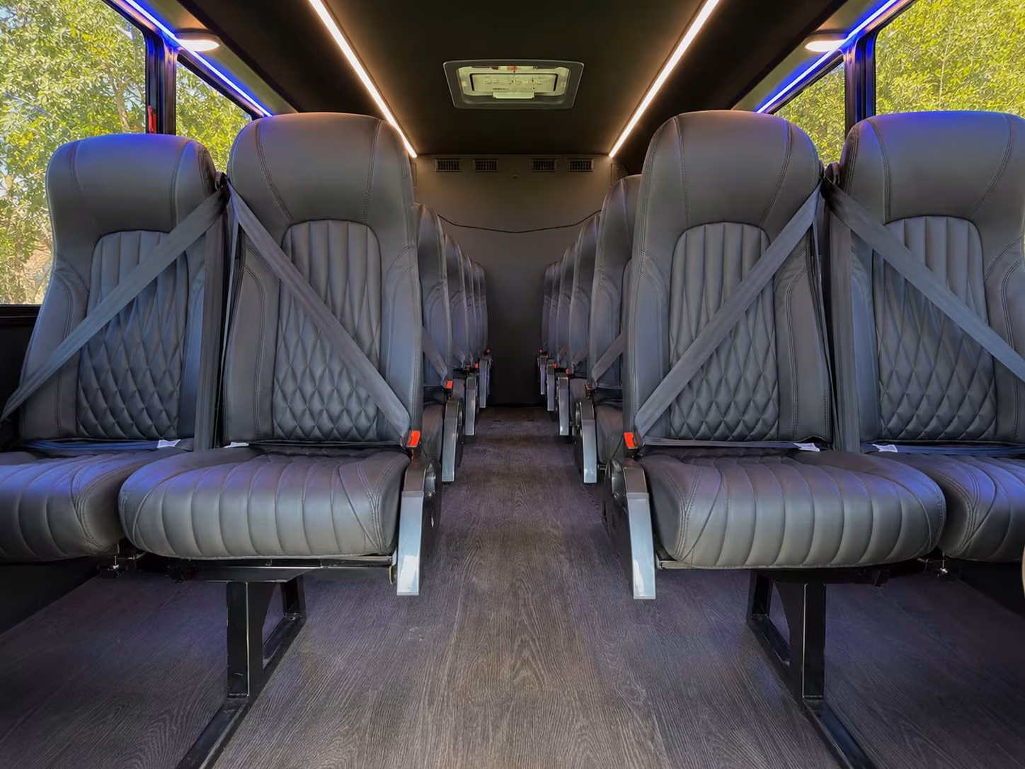 15 passenger minibus inside