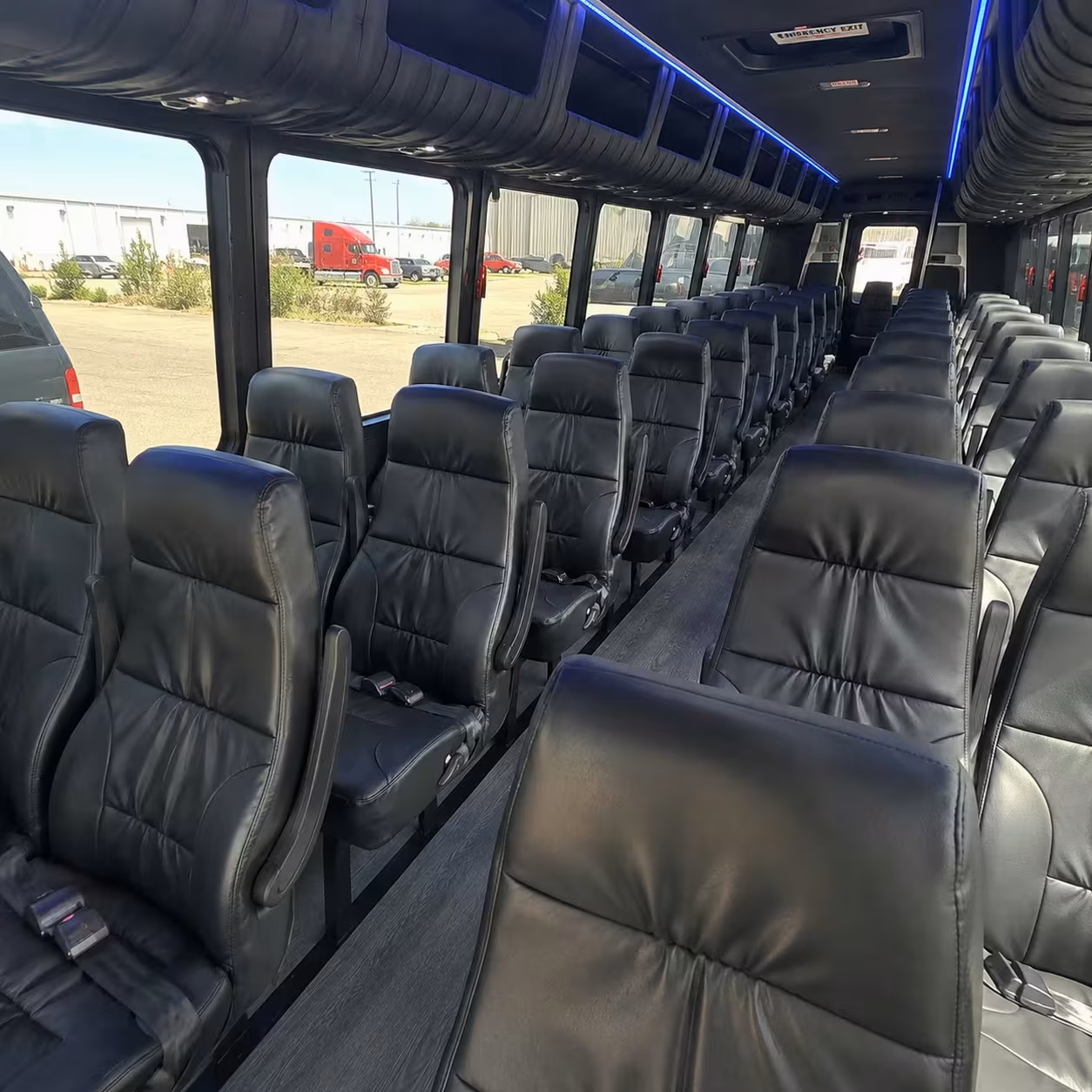 28 passenger minibus inside