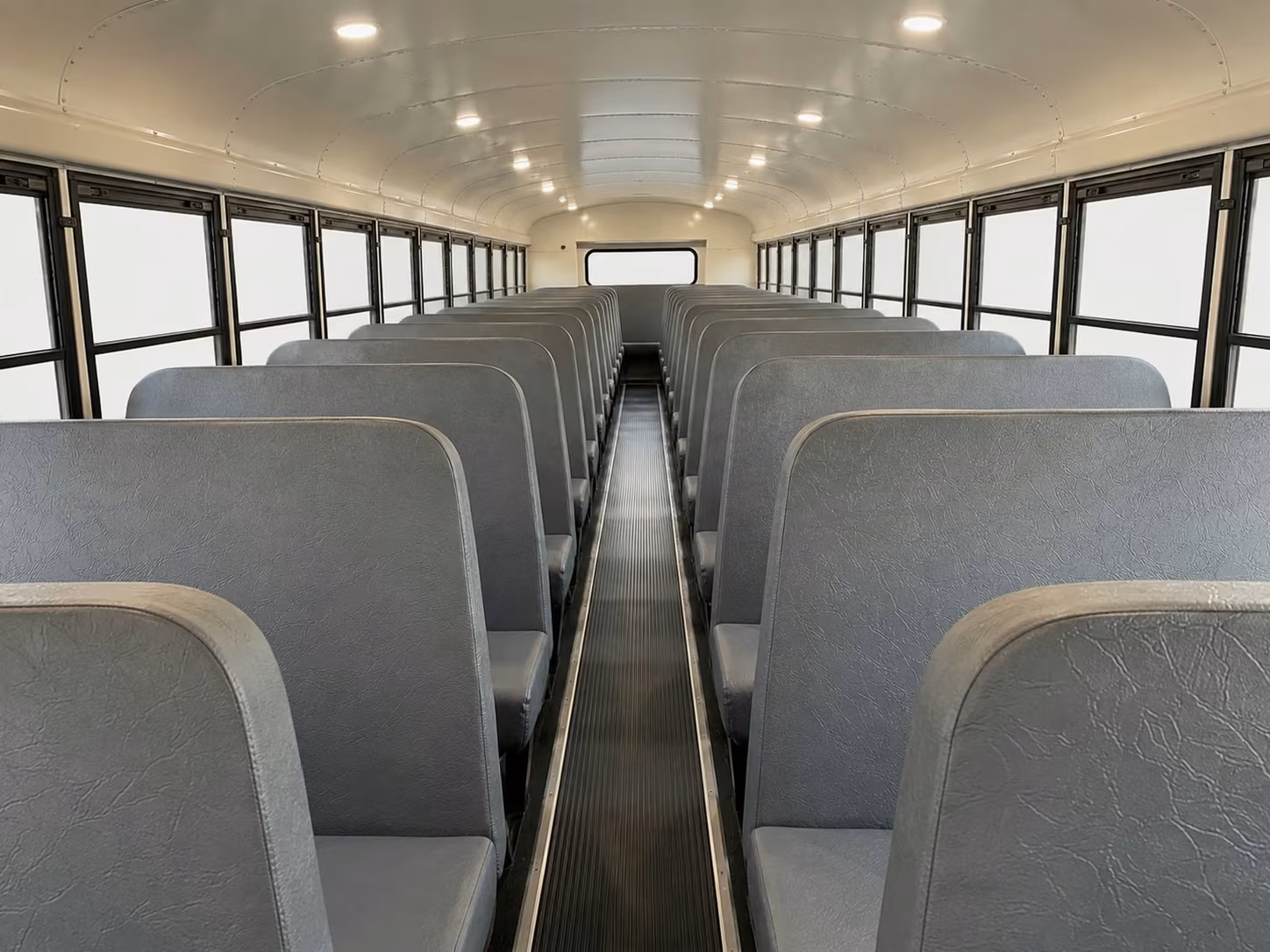 school bus inside
