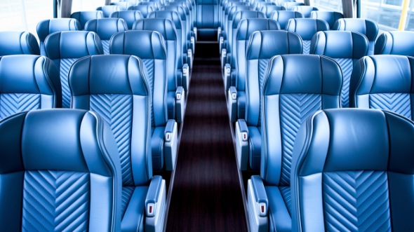 50 passenger charter bus interior
