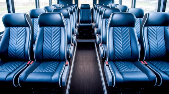 fairfield 25 passenger minibus inside