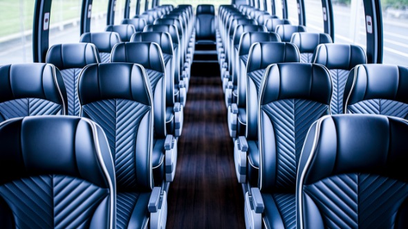 fairfield 55 passenger charter bus inside