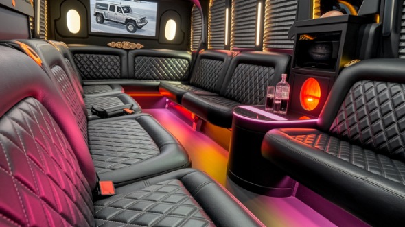 fairfield party bus rental inside